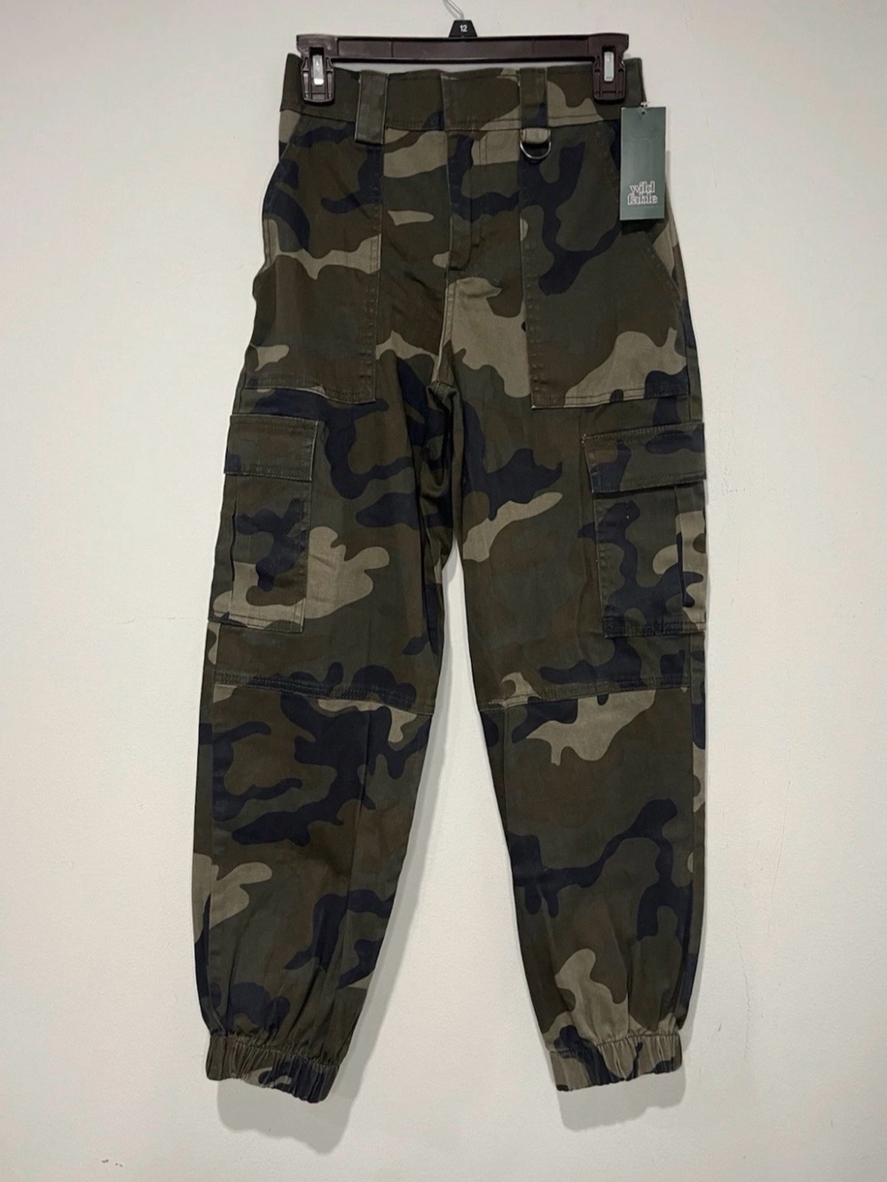 NWT Wild Fable Camo Cargo Joggers in Olive & Black Size XS